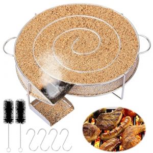 Générateur de Fumée Froide Ronde, Générateur de Fumée Froide pour Fumoir, Générateur de Fumée Froide en Acier Inoxydable, Fumoir a Froid pour Fumoir Fumage Viande Poisson Grille Barbecue (lizhige, neuf)