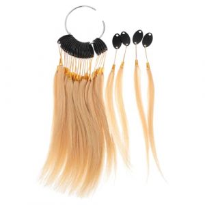 SEWACC M&egrave;ches de Cheveux V&eacute;ritables pour Entra&icirc;nement &agrave; la Coloration &ndash; 30 M&egrave;ches Blond Dor&eacute; &ndash; Kit Pratique pour Salon et Usage Domestique Ajustables Cheveux Doux et Naturels pour Test (Quick Research Sha, neuf)