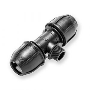 Raccord en T en poly&eacute;thyl&egrave;ne - 25 mm x 3/4" x 25 mm - Pour tuyaux en poly&eacute;thyl&egrave;ne 25-I (HaGa-Welt, neuf)