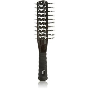Efalock Professional Brosse double tunnel - Noir - 1 paquet (1 pièce) (Hair-comfort, neuf)