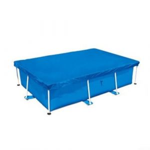Zilimontt Bâche de protection carrée pour piscine avec cadre de support, résistante à l'eau, plusieurs tailles pour piscines de jardin (260 x 170 cm) (zilian, neuf)