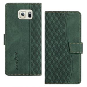Radoo Coque pour Samsung Galaxy S6 Edge Coque,Etui Protection Housse Premium en Cuir PU,Pochette Fermeture Magn&eacute;tique,Flip Case Compatible avec Samsung Galaxy S6 Edge(Vert) (LiLuLa Store, neuf)