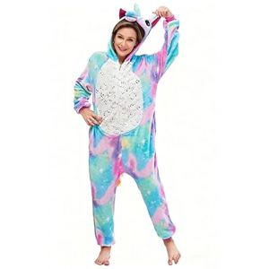 Ovender Kigurumi Adulte Costume Animaux Halloween Carnaval ou Spectacle de Noël Party Show Pyjamas Cosplay Combinaison Unisexe Winter Zoo Deguisements Femmes et Hommes (M, Pony Licorne 1) (Ovender, neuf)