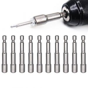 Okaywork Lot de magnétiques de 8 mm -Douilles hexagonales douille torx femelle 1/4" - Adaptateur métrique à six pans creux pour Accessoires pour perceuse électrique e ou visseuse sans fil (8 * 65MM) (good_thing, neuf)