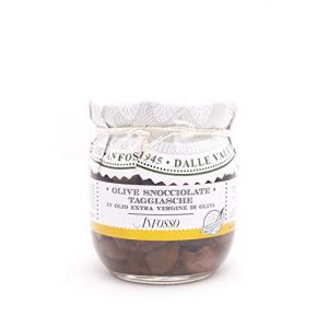 Olio Anfosso Olives Taggiasca Dénoyautées en Huile d'Olive Vierge Extra 185 g (Olico.it, neuf)