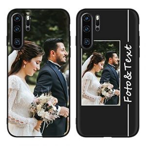 Yoedge Coque Personnalis&eacute;e pour Huawei P30 Pro 6,47", Personnalisable Housse &Eacute;tuis avec Photo Image Texte Etui, Mince TPU Silicone Antichoc Protection Custom Cover pour Huawei P30 Pro, Noir (Somin Ivka EU, neuf)