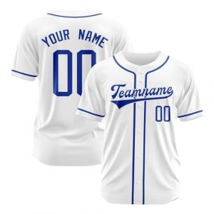 Maillot de Baseball Personnalis&eacute; - Maillot Baseball Personnalisable avec Pr&eacute;nom Num&eacute;ro Logo- Chemise Baseball Am&eacute;ricain - Uniformes de Baseball Boutonn&eacute;s - Cadeau Personnalisable pour Homme Femme (FATUS, neuf)