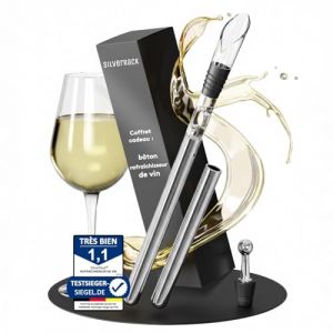 SilverRack B&acirc;ton de refroidisseur &agrave; vin avec bec verseur &ndash; Wine Chiller Stick &ndash; Coffret (TM eCommerce GmbH, neuf)