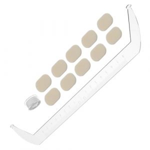 Healvian Outil De Mesure Manuel R&egrave;gle De Pochoir &Agrave; Sourcils R&egrave;gle De Cartographie Des Sourcils Outil De Cartographie Pochoir De Mise En Forme (Pxinyao, neuf)