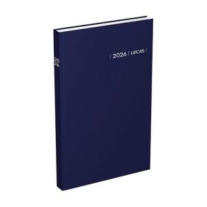 Agenda LECAS Civil Carré Travers Année 2026 2 jours/page Format 14x22 cm Couverture Rigide Noire (FOURNITURE DISCOUNT, neuf)