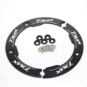 TEAUSA Ajustement for Yamaha T-Max 530 Tmax 530 2012-2016 2013 Couvercle de poulie de Courroie de Transmission en Aluminium Disponible Accessoires TMAX530 (Color : Black) (BoXu Shop-1027, neuf)