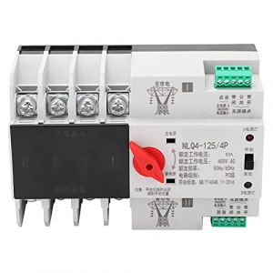 Inverseur Source Automatique 63A, Commutateur Transfert Triphas&eacute; 4P, Montage Rail DIN, pour Groupe Electrog&egrave;ne et Solaire (Jenngaoo, neuf)
