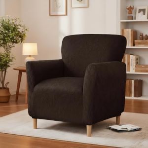 LiveGo Housse de banquet extensible pour fauteuil, housses de chaise tricot&eacute;es avec accoudoirs, housse de fauteuil antid&eacute;rapante et imperm&eacute;able pour salon, bureau, r&eacute;ception, et prot&egrave;ge-meubles adapt&eacute; (chaowuuk, neuf)