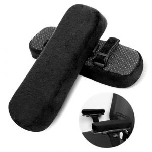 Qaestuan 2 Pi&egrave;ces Coussin Accoudoir, Coussin de Coude de Chaise de Bureau, Coussins d'accoudoir en Mousse &Agrave; M&eacute;moire, Coussins d'accoudoirs Ergonomiques, pour Les Coudes et Les Avant Bras Soulagement (QIAOLUO, neuf)