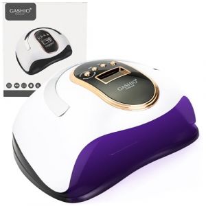 GASHIO® Lampe UV pour ongles en gel - Lampe UV LED pour ongles en gel - Lampe à ongles LED - Lampe à ongles LED - Avec minuterie et capteur - Séchoir à ongles pour tous les vernis à ongles - 168 W - (GASHIO, neuf)