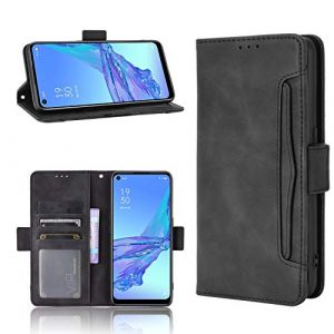 Wiko View 5/View 5 Plus Coque [Étui Portefeuille] [Fonction Support] [Slots pour Cartes] [Couverture à Rabat Magnétique] Compatible avec Le Smartphone Wiko View 5/View 5 Plus(Noir) (Bella Custodia, neuf)