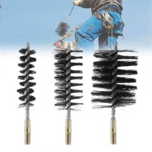 Udbrud Brosses de Ramonage, 3 Pcs Cheminée Brosse De Chaudière Brosses Métalliques,30/50/80 mm Goupillon à Tuyau de Poêle Rond pour cheminées, canaux de séchage, sorties d'air (Udbrud-Direct, neuf)