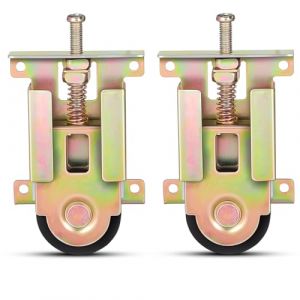 Hemobllo Lot De 2 Roulettes &Agrave; Roulement &Agrave; Billes Pour Portes Coulissantes Quincaillerie De Porte De Placard Poulie De Fen&ecirc;tre Quincaillerie De Porte D'Armoire En M&eacute;tal (pattobold, neuf)