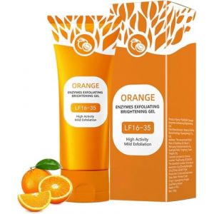 Orange Exfoliant Gel Visage,50g Orange Gommage Visage,Peeling Visage,Nettoyant Visages Gommage,Gelee Eclaircissante Gommages,Pour Un Nettoyage En Profondeur Des Pores,Pour Visages Et Corps (1PC) (xiaxiappa99, neuf)