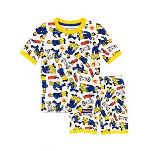 Sam Le Pompier Ensemble de Pyjama Garçon Blanc 6-7 Ans (Character FR, neuf)