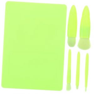 Ipetboom 1 Ensemble ensemble de pinceaux de maquillage pinceau de maquillage de voyage briller boite rangement boite de rangement pinceau de maquillage à poils doux pinceau esthétique Green (Cowan Micro, neuf)