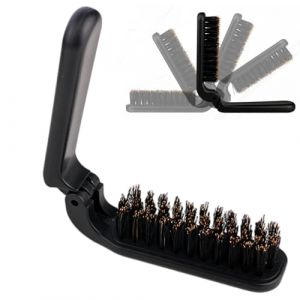 Brosse &agrave; barbe - Peigne &agrave; barbe pliable - Brosse &agrave; barbe portable - Brosse &agrave; barbe pliable - Brosse &agrave; barbe pour homme - Brosse &agrave; cheveux portable (anyusc, neuf)