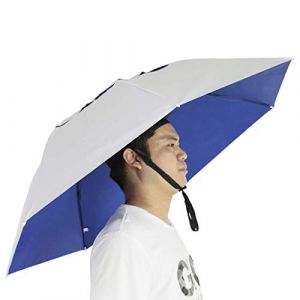 NEW-Vi Chapeau parapluie de p&ecirc;che pliable chapeau de pluie r&eacute;glable multifonction ext&eacute;rieur (SJLQW12, neuf)