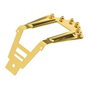 Pi&egrave;ces de chevalet pour guitares acoustiques de jazz - Construction en m&eacute;tal pour une utilisation durable (dor&eacute;) (youwort, neuf)