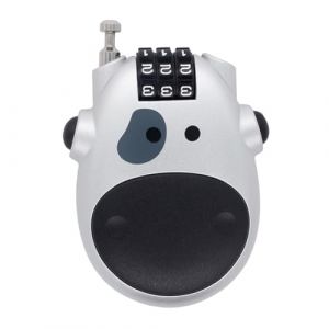 HABNI 1 Pièce Misez à 3 Chiffres Serrure à Combinaison, Antivol Casque Moto, Câble-antivol Vélo, avec 80cm Câble Rétractable Pour Vélo, Scooter, Moto et Poussette, Argentée (XIANXIAN LI, neuf)