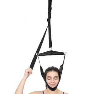 Traction cervicale pour le cou, dispositif de traction du cou, &eacute;largisseur de cou, harnais de traction pour le cou, dispositif de traction cervicale sur la porte, Correc (asfryajeoi, neuf)