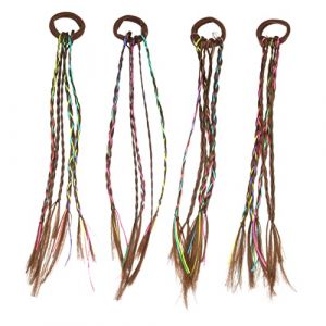 Warmhm 4pi&egrave;ces &Eacute;lastique &agrave; Cheveux Tress&eacute; Pour Gar&ccedil;on Fille Coiffe Tress&eacute;e Cordelette Accessoires Photo Pour Gar&ccedil;on Fille Perruque Tress&eacute;e (Demetrius Rick, neuf)