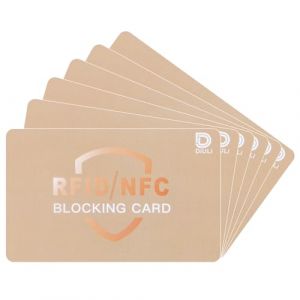 DiULi Anti RFID/NFC Protection Carte Bancaire sans Contact, Carte Anti RFID, Lot de 6 Carte de Blocage RFID/NFC, Le Portefeuille Est Enti&egrave;rement Prot&eacute;g&eacute;, Carte de Cr&eacute;dit, Passeport, Kaki (Cinye, neuf)