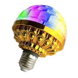 Sirxlevcy 6pcs Lampe Boule Magique Rotative Colorée 6pcs Ampoule Boule Disco RGB LED Sans Douilles Lumières Disco E27 Ampoule à Couleurs Changeantes Lampe LED RGB Rotative pour Fêtes Dansantes Ambianc (AnShuoFuDianZi, neuf)