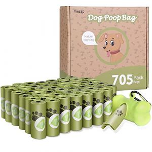 Viesap Sac Ramasse Crotte, 705Pcs Sac Ramasse Crotte Chien, Sacs Ramasse-Crottes Chien, Sac Ramasse Crotte avec Distributeur, Etanches Sacs à Caca Pour Animaux De Compagnie, Vert Sacs Ramasse Crottes. (STORE VARAGO GINEVRA, neuf)