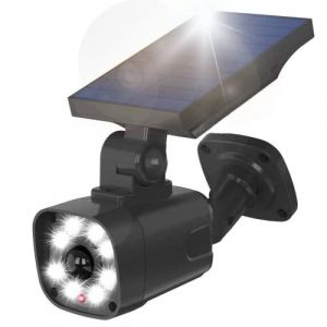 Proxinova Camera Factice Exterieur, Projecteur Solaire avec Detecteur de Mouvement Exterieur PIR, Eclairage Exterieur Solaire durable, 900 Lumens, IP65 étanche, Lumiere Solaire Exterieur (Proxinova | Neulabs, neuf)