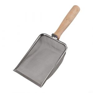 TONIXY Tamis de sol de jardin avec poign&eacute;e en bois &ndash; Tamis en maille d'acier inoxydable pour la pr&eacute;paration du compost, du sable et du sol &ndash; Plusieurs tailles de mailles de 1 mm &agrave; 5 mm &ndash; Lot de 4 (Liyimeily, neuf)