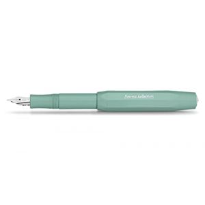 Kaweco Collection Smooth Sage I Stylo plume de qualité supérieure avec pointe en acier pour cartouches d'encre I Sport Stylo plume 13 cm Pointe M (M) (TimeAffair Shop, neuf)