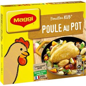 Maggi Bouillon KUB Poule au Pot (15 cubes) -150g - Lot de 3 (ToujoursMoinsCher, neuf)
