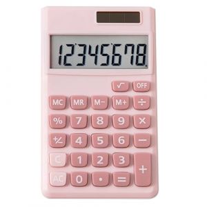 Petite Calculatrice, Mini Calculatrice de 2, 7x4, 5, Poche Mignonne Solaire/Batterie, Bureau pour Le Bureau, la Maison et l'école Petite (genmaibipochan, neuf)