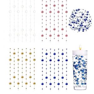EUYKQNOI 12 Pièces Perles d'eau Rose perle d eau, Bougies Flottantes, Perle d'eau, Bougie Flottante pour Vases, Remplisseurs de Bouteilles d'eau, Mariages,Décorations de Centres de Table (1.3M) (QSDMY, neuf)