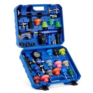 Orion Motor Tech 31 PCS Kit de Testeur de Pression de Système de Refroidissement et Remplissage de Liquide de Refroidissement, Kit de Testeur de Pression de Radiateur Universel (LAOLAOPI, neuf)