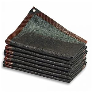 Protection Solaire 80% à Abat-Jour en,Filet D'Ombrage 10 Broches Maille RéSistante pour Bloquer Les Rayons UV Noir,pour Plantes De Jardin des Fleurs Ou Chenil Toit Couvre (5mx7m/16.4ftx23ft) (EuoYa, neuf)