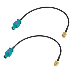 2 Pi&egrave;ces C&acirc;bles Adaptateur Antenne, Antenne GPS de Voiture Fakra Z M&acirc;le vers SMA M&acirc;le 15 cm pour Voiture, Compatible GPS Radio AM FM Dab Sirius XM 4G LTE Bluetooth, Connecteurs RF pour Audio Vid&eacute;o (guangzhoushikehankejiyouxiangongsi, neuf)