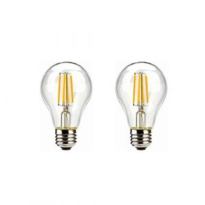 Basse tension Ampoule LED A60 E27 12V 24V 36V 4 W lumi&egrave;re Chaude 2700k 12V Ampoule Antique for RV Camper Marine, lumi&egrave;re &agrave; &eacute;nergie Solaire et Hors r&eacute;seau AC / DC12-36V Paquet de 2 (Welsun Electronic, neuf)