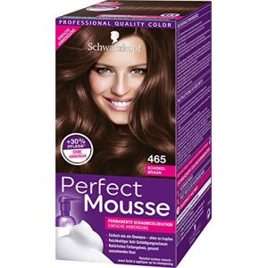 Schwarzkopf - Perfect Mousse - Coloration Cheveux - Mousse Permanente sans Ammoniaque - Masque Soin 96% d'ingrédients d'origine naturelle - Châtain Chocolat 465, 1 Unité (Lot de 3) (Nikilko2017, neuf)