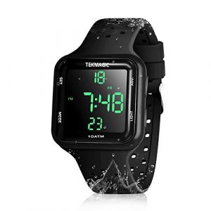 BANGLIN Montre R&eacute;sistant l'eau 10 ATM 100m Montre de Sport sous Marine avec Fonctions de R&eacute;veil, Chronom&egrave;tre, Double Fuseau Horaire, Calendrier, Format 12/24 Heures S&eacute;lectionnable (BANGLIN, neuf)