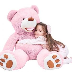 Gustaw Grand Ours en Peluche XXL Amigo - Peluche G&eacute;ante, Nounours XXL, Teddy Bear Grand Ourson - Id&eacute;al comme Cadeau, Peluche Ourson G&eacute;ant en Peluche (Rose, 70cm) (DearBear, neuf)