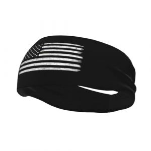 Bandeaux de sport antidérapants et anti-transpiration pour hommes et femmes, motif carte des États-Unis et du drapeau de la Polynésie française, pour la gym, le basket-ball, le yoga (ruianshihuichenjiayouzhanguanliyouxiangongsi, neuf)