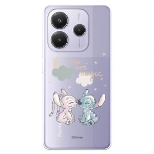Coque pour Xiaomi Redmi Note 14 5G Pro officielle Disney Lilo & Stitch Amour Magique pour protéger votre téléphone portable Coque en silicone transparent souple sous licence officielle Lilo & Stitch (La Casa de Las Carcasas, neuf)