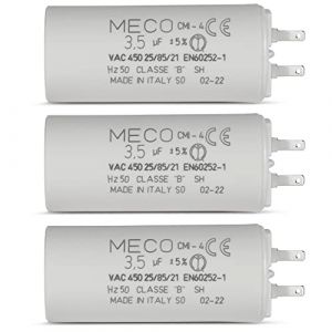 Lot de 3 Condensateurs 3.5 µF Spécial volet roulant Moteur 10 Nm à petites cosses 2,8mm - GARANTIE 2 ans (OCTOLENZ, neuf)